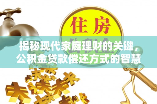 水林揭秘现代家庭理财的关键，公积金贷款偿还方式的智慧选择