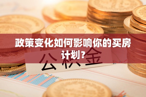 水林政策变化如何影响你的买房计划？