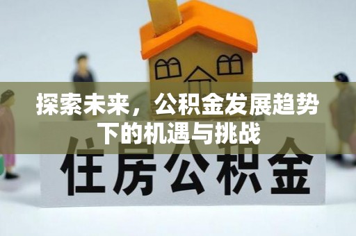 水林探索未来，公积金发展趋势下的机遇与挑战