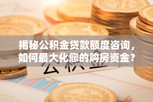 水林揭秘公积金贷款额度咨询，如何最大化您的购房资金？